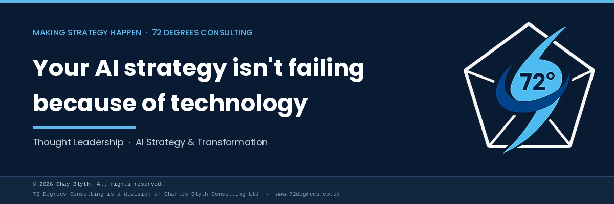 Your AI strategy isn't failing because of technology